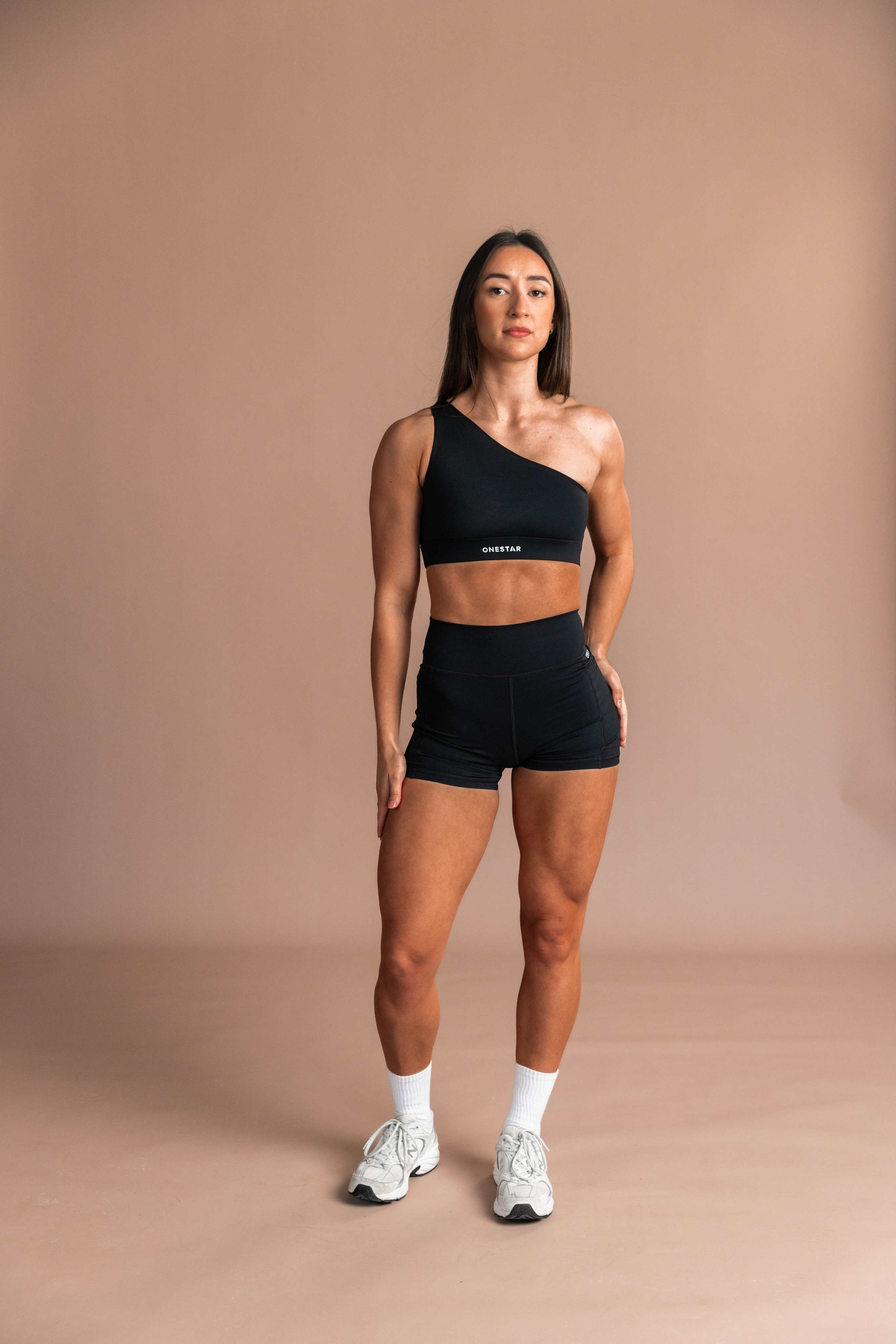 Force Faux One Shoulder Sports Bra