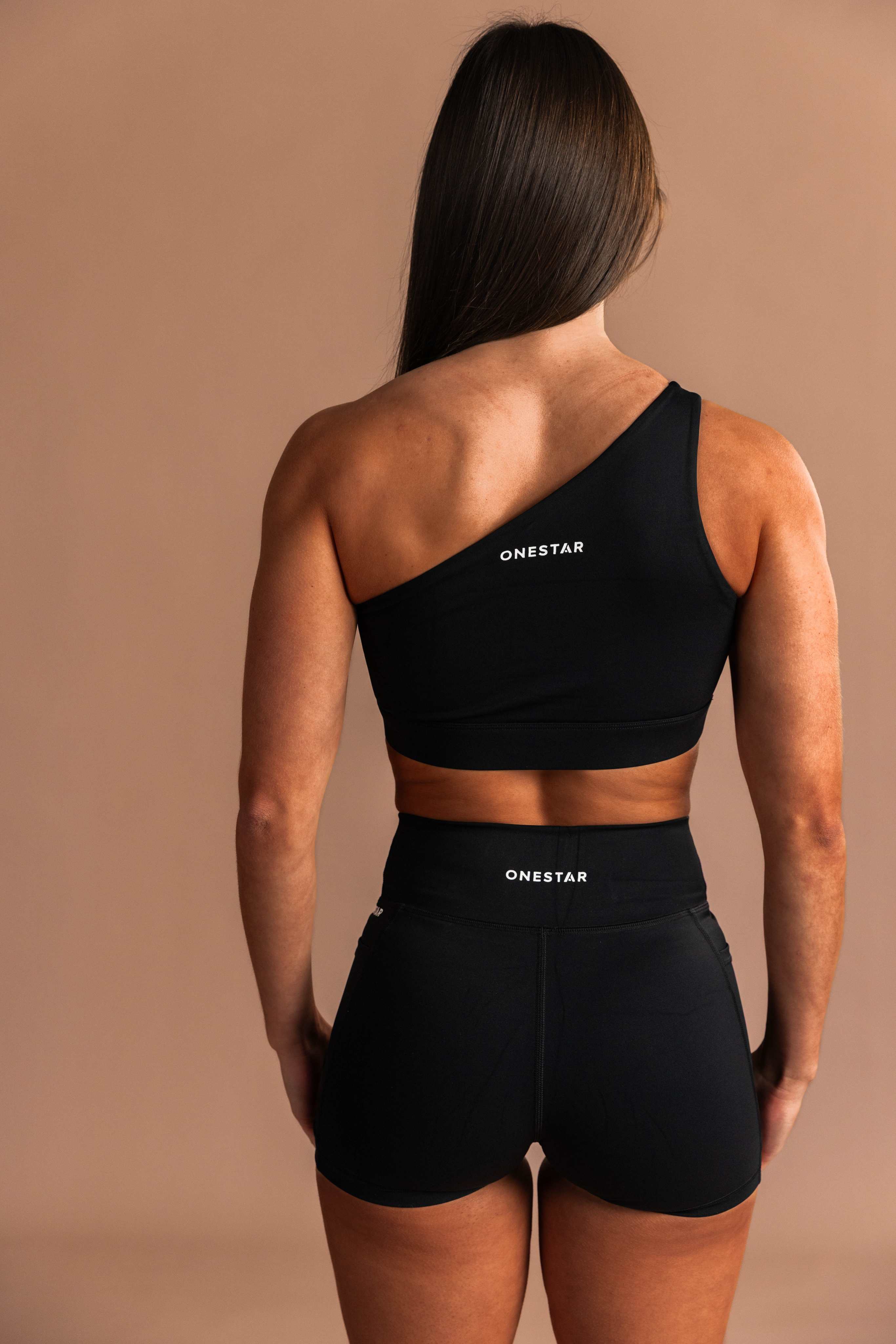 Force Faux One Shoulder Sports Bra